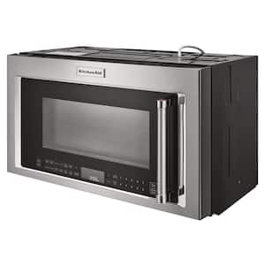 30 in. W 1.9 cu. ft. 1800-Watt Over the Range Microwave with Air Fry in PrintShield Stainless