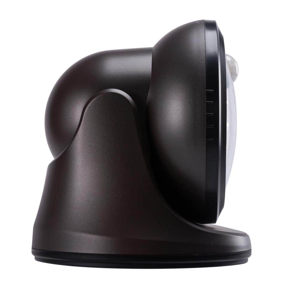 Fulcrum Bronze Motion-Sensing LED Porch Light with Clear Lens
