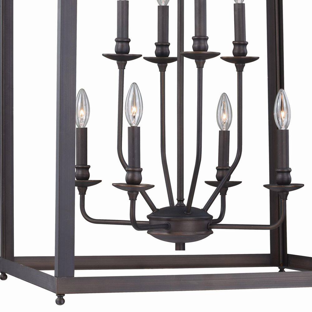 Juliet 8-Light Architectural Bronze Lantern Pendant