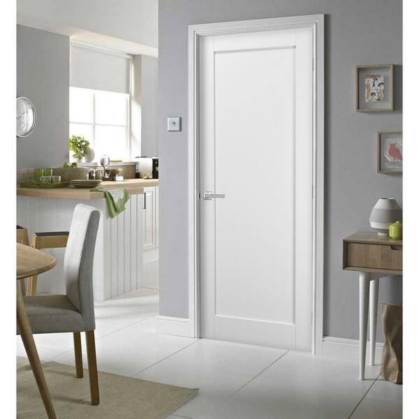 Sartodoors 4111 24 in. x 80 in. Single Panel No Bore Solid MDF Frosted  Glass White Finished Pine Wood Interior Door Slab QUADRO4111ID-WS-24 - The  Home Depot