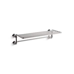 Occasion Hotelier 24 in. Wall Mounted Guest Towel Holder in Vibrant Titanium