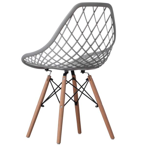 Plastic Dsw S Dining Side Chair, Grey Lattice Back Dining Chairs
