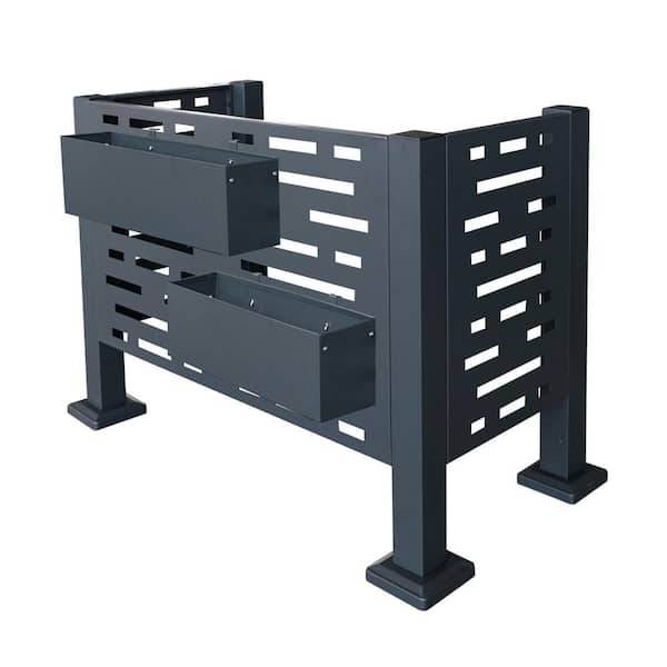 maocao hoom Air Conditioner Fence for Outdoor Units, Metal Privacy Fence Cover, Perfect to Conceal Air Conditioning Units