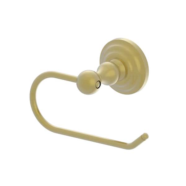 PRIVATE BRAND UNBRANDED Deveral Wall Mounted Single Post Toilet Paper Holder in Matte Gold Finish