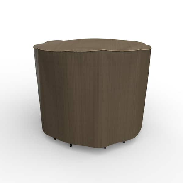 Budge StormBlock Hillside Large Black and Tan Patio Bar Table and Chairs Combo Cover