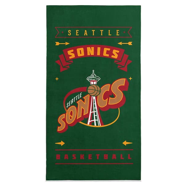 THE NORTHWEST GROUP NBA Hardwood Classics Supersonics Printed Beach ...