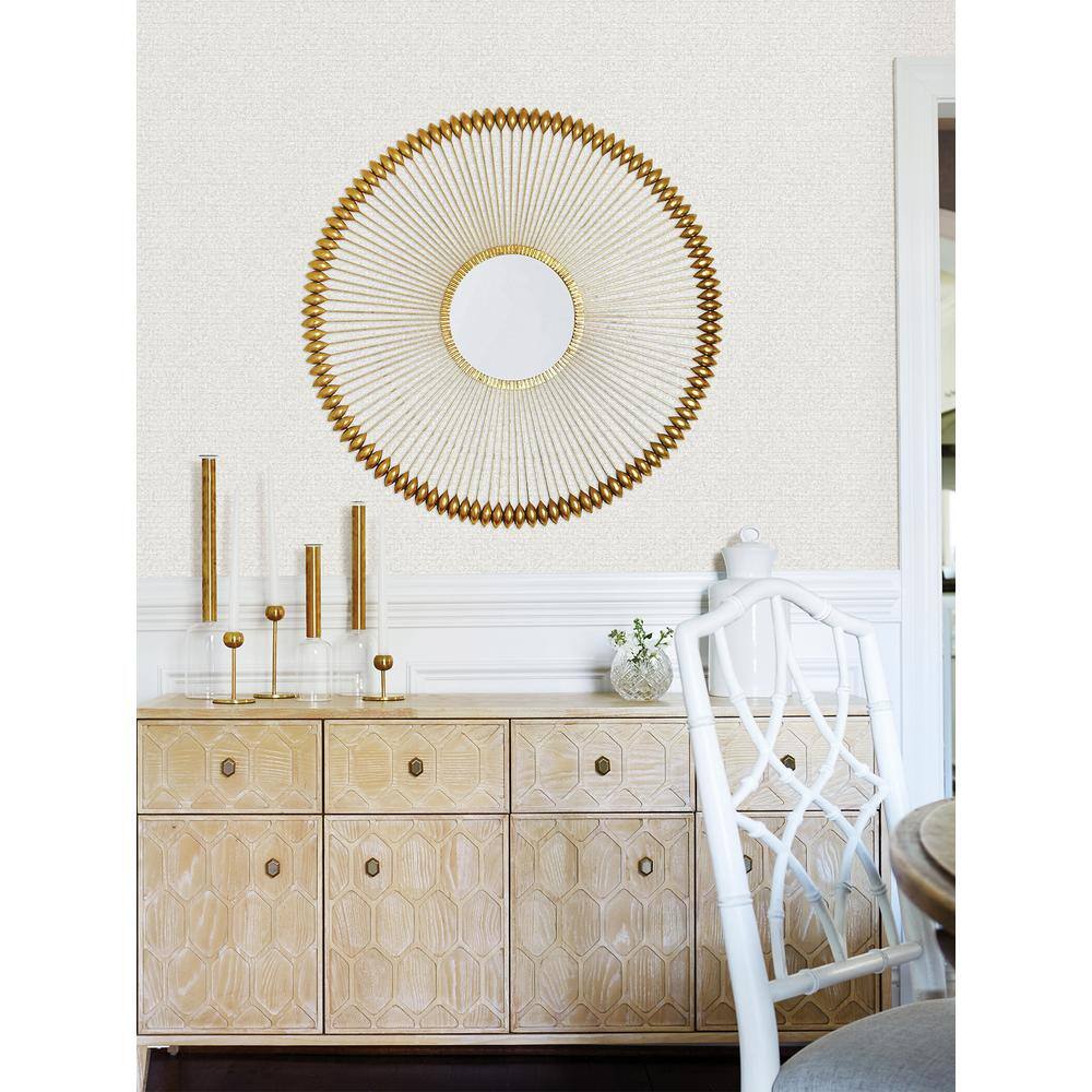 Silver Geometric Non-Pasted Washable Wallpaper