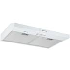30 in. 110 CFM Convertible Under-Cabinet Range Hood in White with LED Lights