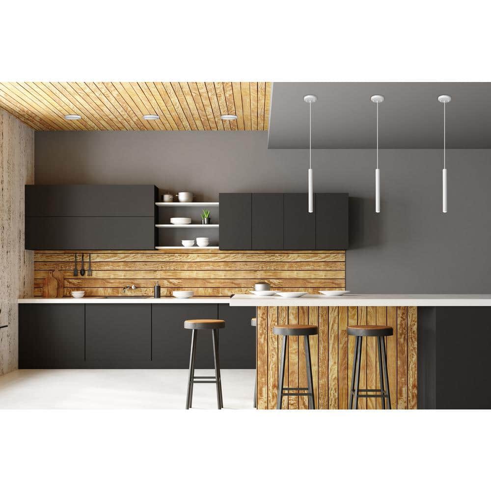 Matte White Aluminum LED Pendant Light for Indoor/Outdoor