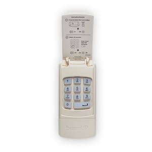 Keypad Wireless Garage Door Opener Keyless Entry Keypad in Cream