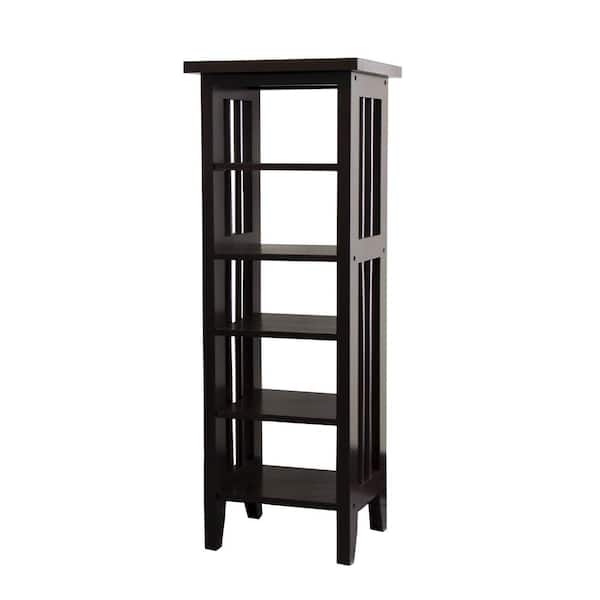 ORE International 33.5 in. Espresso CD Media Storage Tower