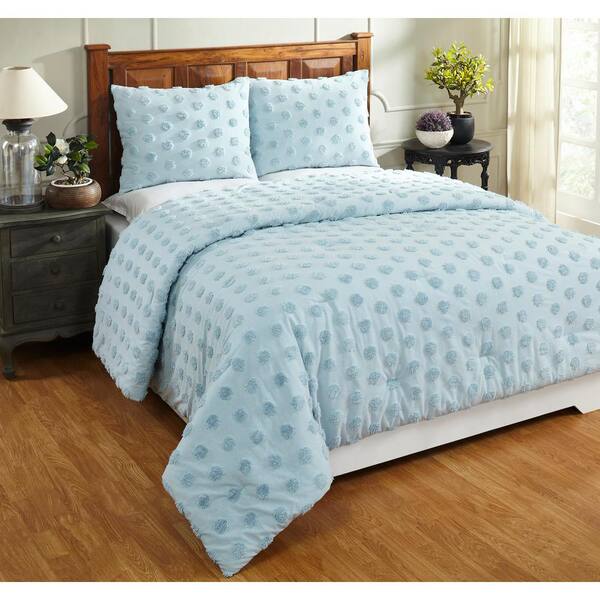 Better Trends Athenia Collection In Polka Dot Design Blue Full Queen 100 Cotton Tufted Chenille Comforter Ss Quatqfbl The Home Depot - Chenille Bedding Set Queen Better Trends Athenia Collection In Polka Dot Design Blue Full Queen 100 Cotton Tufted Chenille Comforter Ss Quatqfbl The Home Depot - Chenille Bedding Set Queen