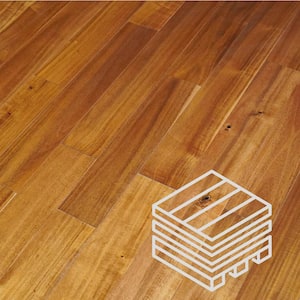 Kuta Acacia 1/2 in. T x 5 in. W Tongue and Groove Smooth Texture Engineered Hardwood Flooring (840 sq. ft./case)