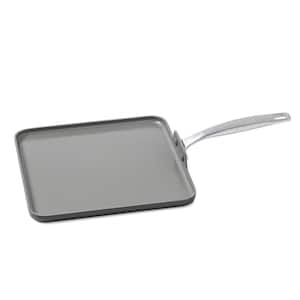 GreenPan Chatham 5 qt. Hard-Anodized Aluminum Ceramic Nonstick Saute Pan in  Gray with Glass Lid CC000123-001 - The Home Depot