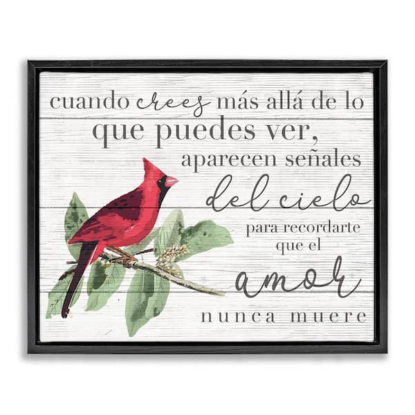 Stupell Industries Signs from Heaven Appear by Lil' Rue Black Floater Frame Typography Graphic Art Print 17 in. x 21 in.