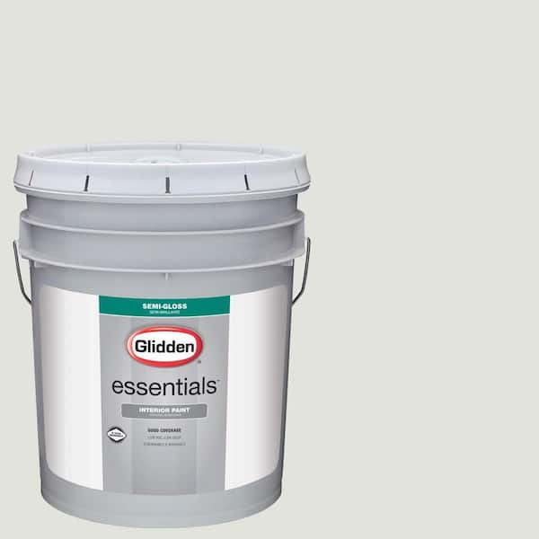 Glidden Essentials 5 gal. #HDGCN48 Stone White Semi-Gloss Interior Paint