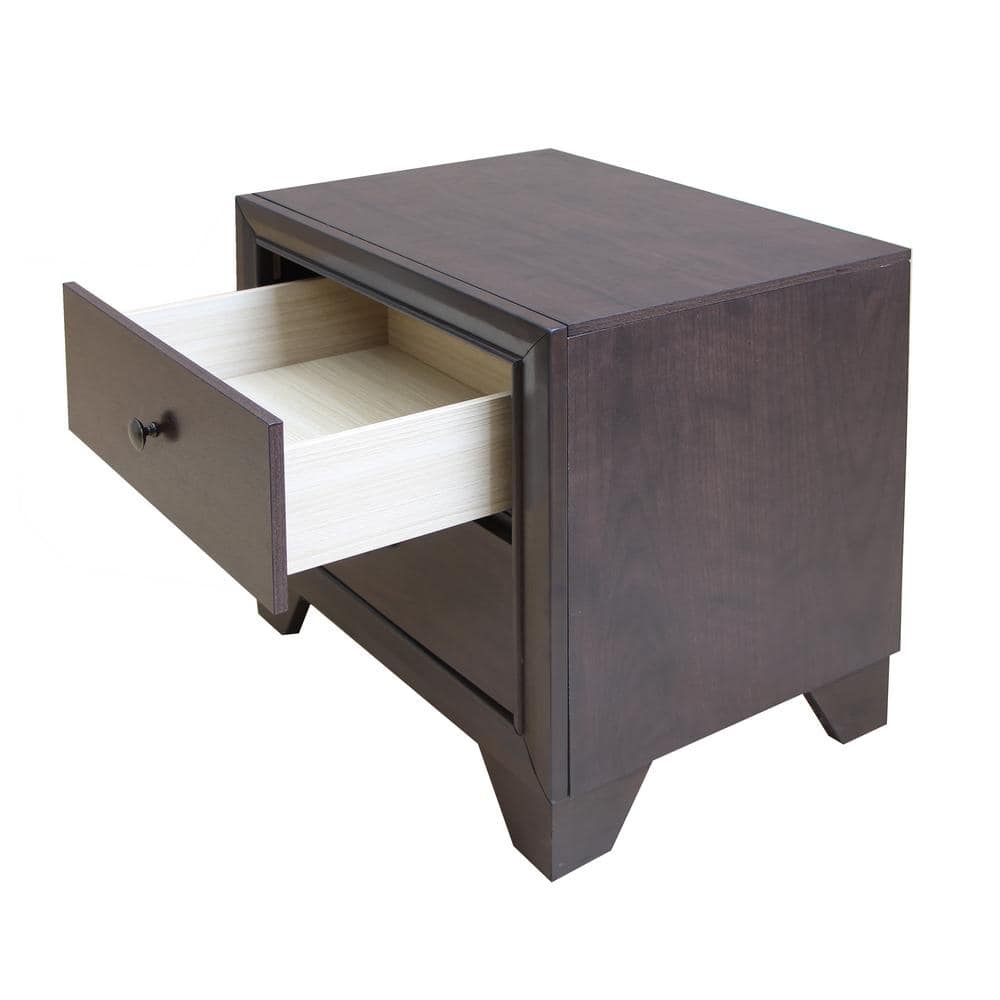 Madison Espresso Elegance 2-Drawer Nightstand