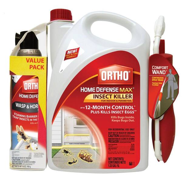 Ortho Home Defense MAX Wasp Wand and Hornet Killer Aerosol Combo 