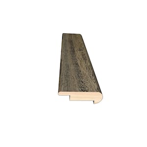 Weathered Oak 0.45 in. Thick x 2 in. Width x 78 in. Length Overlap Stair Nose Molding
