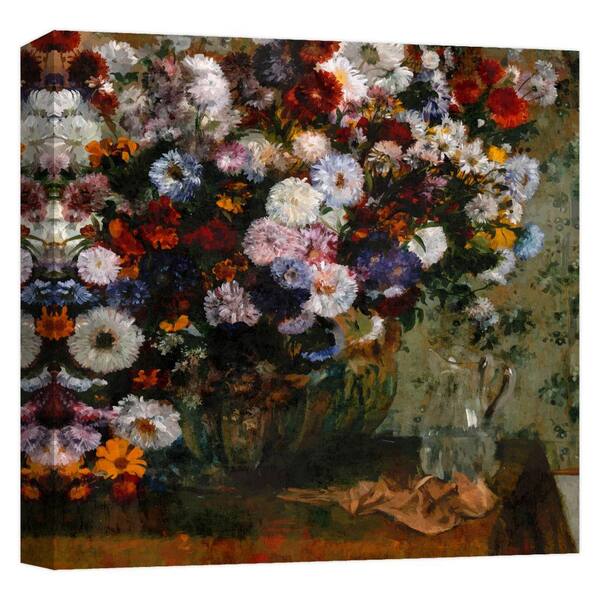 PTM Images ''Abstract Bouquet II'' Canvas Abstract Wall Art 15 in. x 15 in.