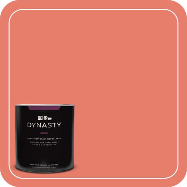 BEHR DYNASTY 1 qt. Home Decorators Collection #HDC-SM14-12 Cosmic Coral Eggshell Enamel Interior Stain-Blocking Paint & Primer