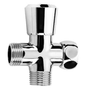 Pop-Up Brass Shower Diverter in Polished Chrome