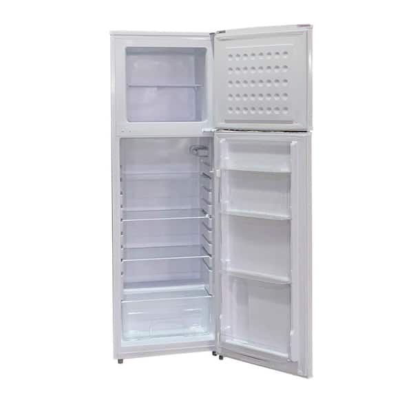 Haier HA10TG21SW 24 Top Freezer Refrigerator with 9.8 cu. ft. Total  Capacity Frost-Free and Glass Shelves in white 