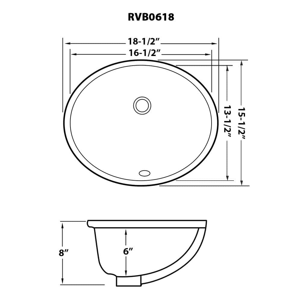 White Oval Ceramic Undermount Bathroom Sink with Glossy Finish