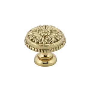 1-3/16 in. (30 mm) Brass Traditional Cabinet Knob