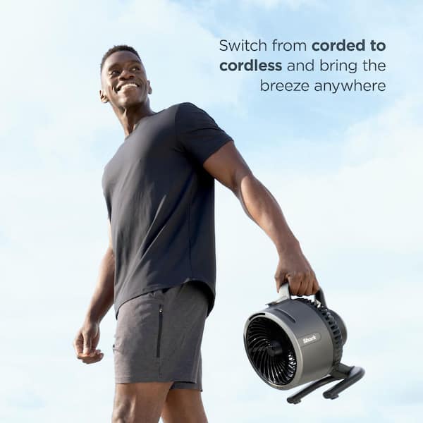 Shark FlexBreeze HydroGo FA052JGY グレー Amazon.com: Shark FlexBreeze HydroGo Fan + Car Charger