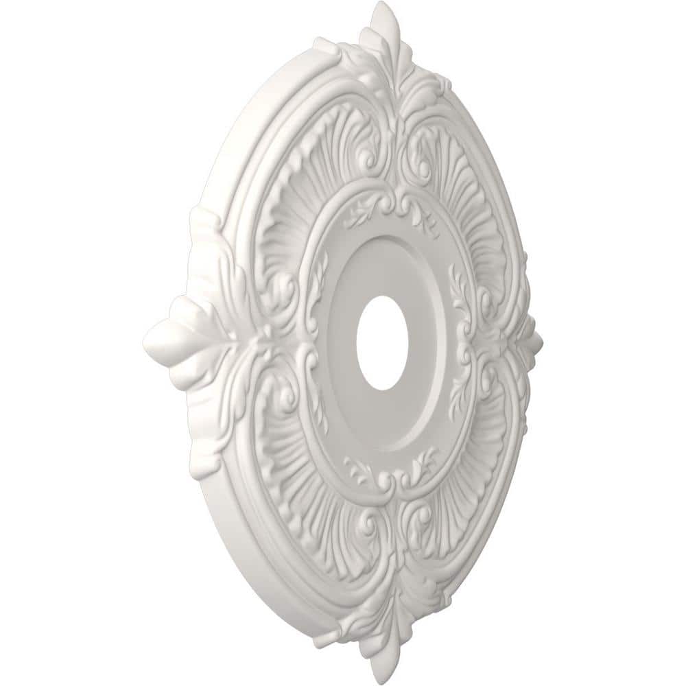 22" White Thermoformed PVC Decorative Ceiling Medallion