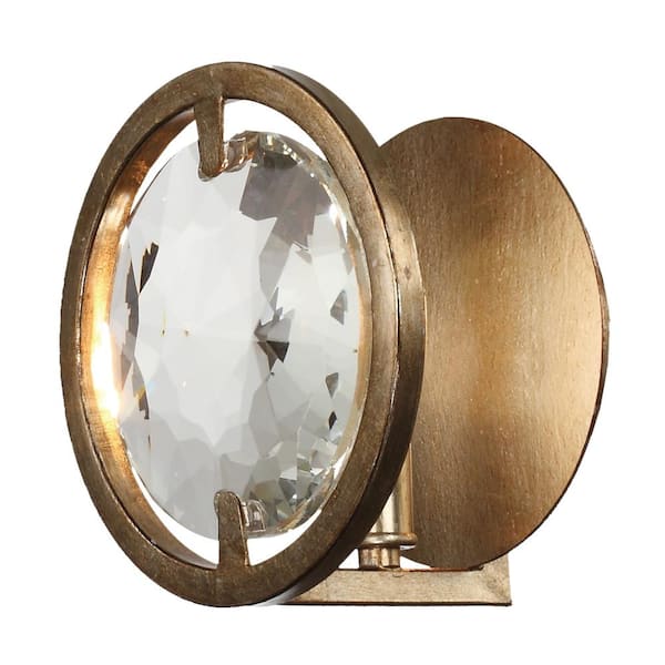 Crystorama Quincy 1-Light Distressed Twilight Sconce