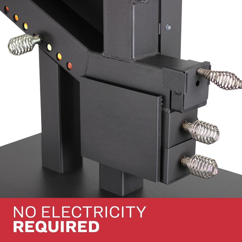 Wiseway Black Steel 2,000 Sq Ft Non-Electric Pellet Stove