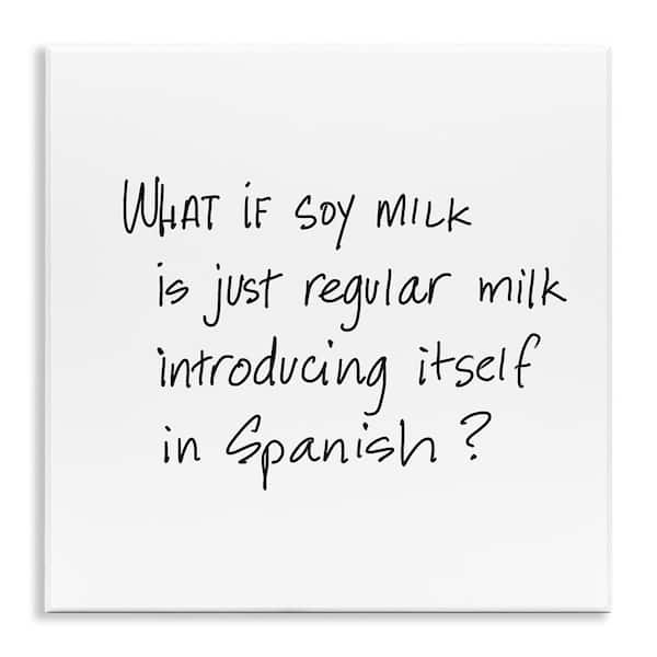 Stupell Industries Soy Milk by SD Graphics Studio Unframed Wall Plaque Food Graphic Art Print 12 in. x 12 in.