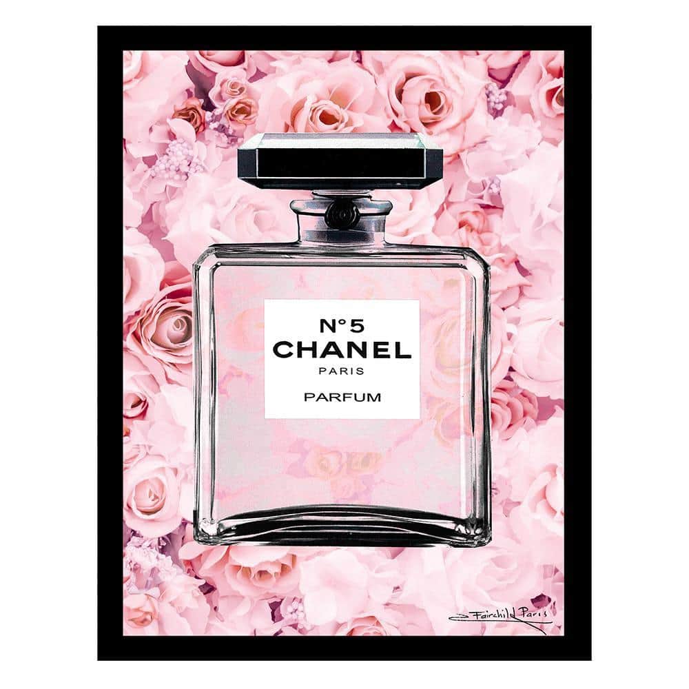 Fashion Floral Glam Perfume Bottle by Fairchild Paris 1 Piece Framed Graphic Print 18 in. x 14 in. price history on PriceWatchPro