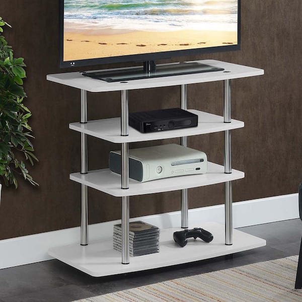 Convenience Concepts Designs2Go 31.5 in. Black Particle Board TV Stand Fits TVs Up to 37 in. with Cable Management