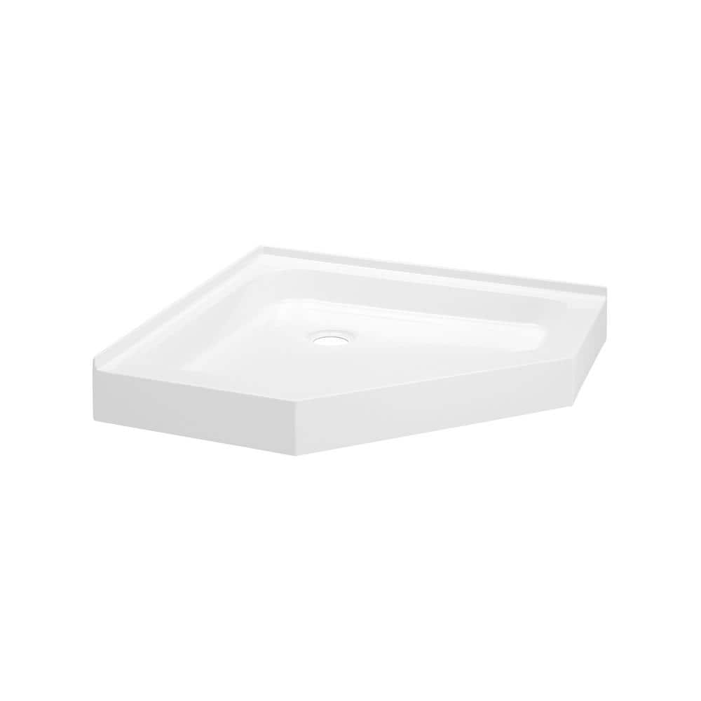 Voltaire 36" x 36" White Acrylic Neo-Angle Shower Base