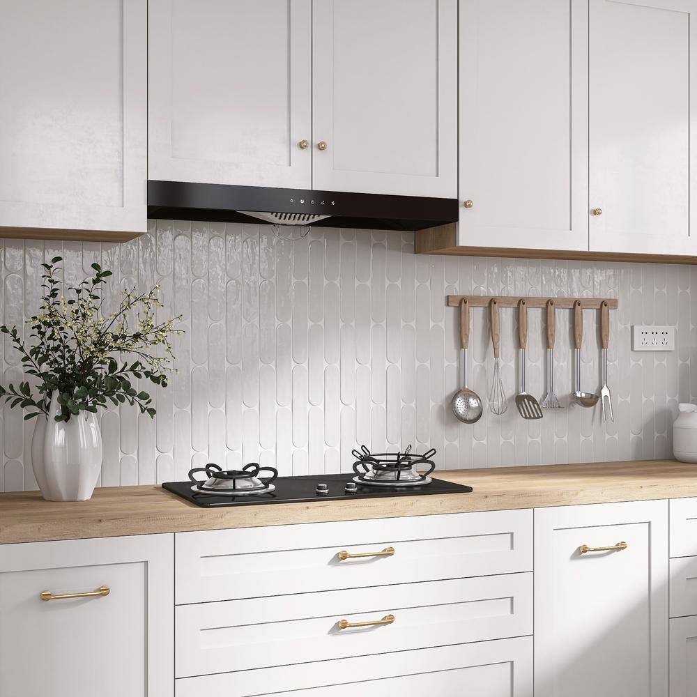 Blanco White Polished Ceramic Subway Wall Tile 2x9