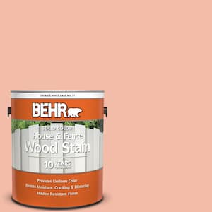 1 gal. #HDC-CT-14A Sunkissed Apricot Solid Color House and Fence Exterior Wood Stain