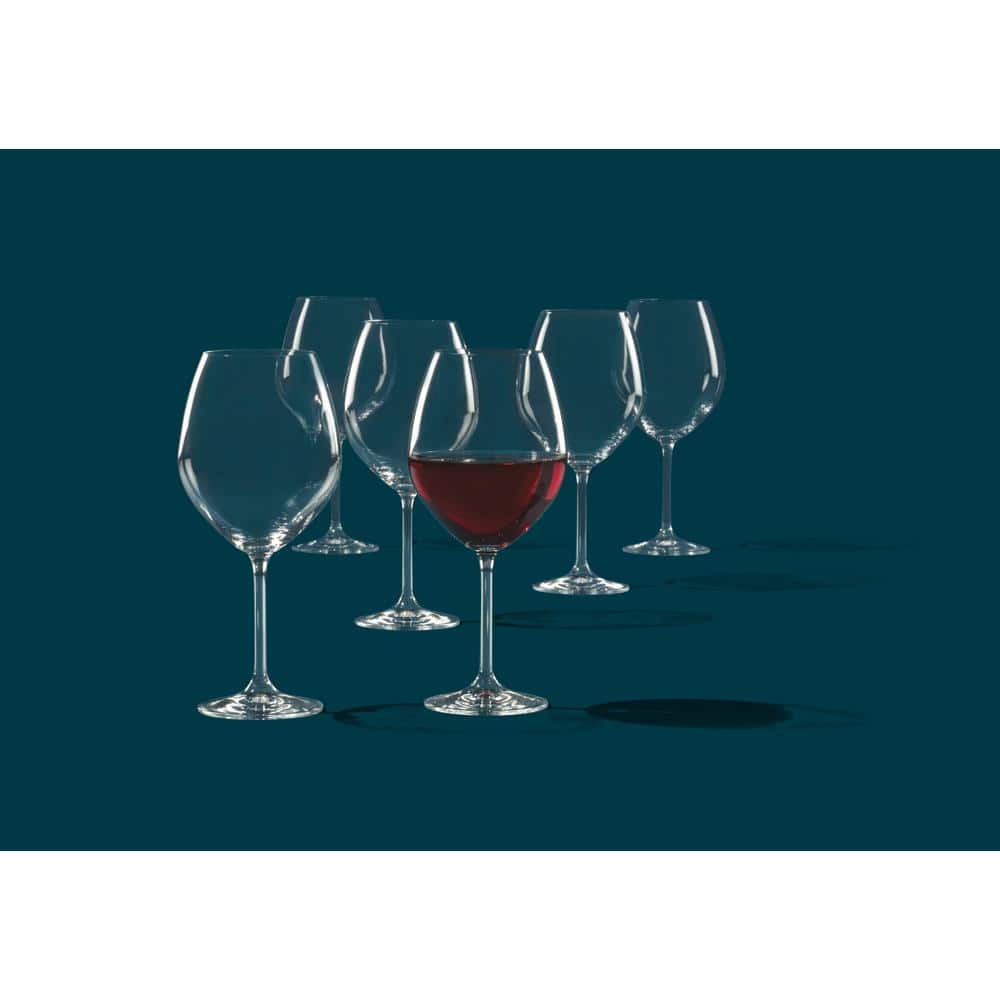Tuscany Classics Clear European Crystal Red Wine Glass Set of 6