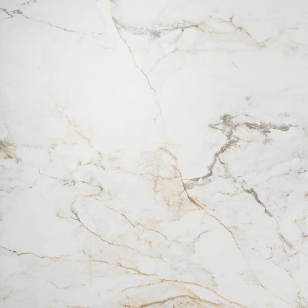 Tavani Calacatta Gold 47.24 in. x 47.24 in. Marble Look Matte Porcelain Floor and Wall Tile (15.49 Sq. Ft. / Each)