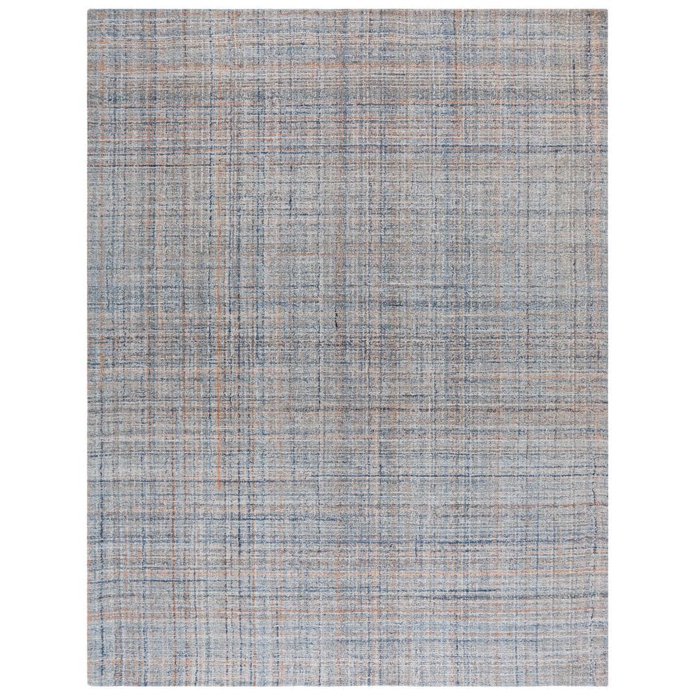 SAFAVIEH Abstract 8 ft. x 10 Blue/Gray Solid Color Area Rug ABT151M-8 ...