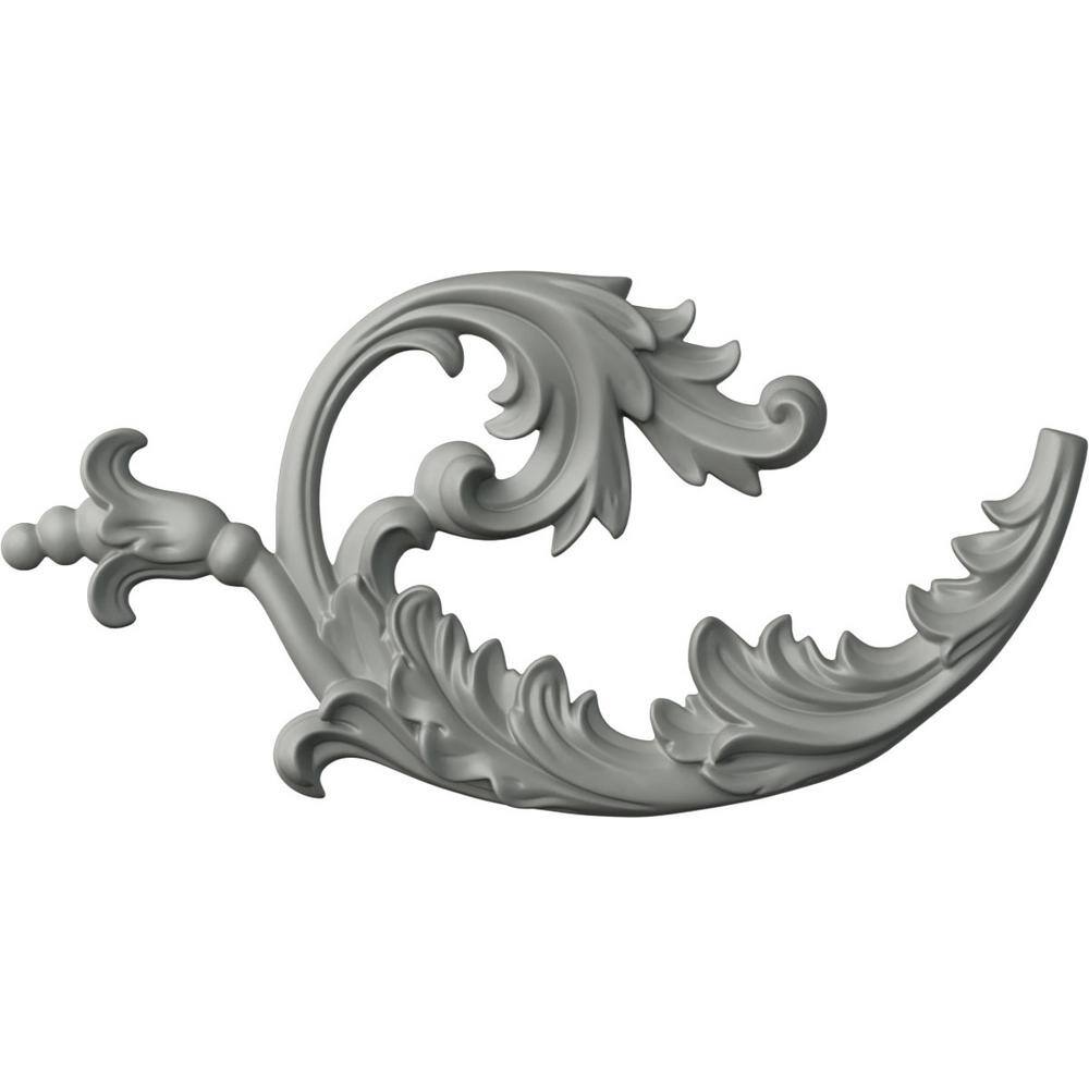 Lauren 12'' White Primed Urethane Onlay Scroll