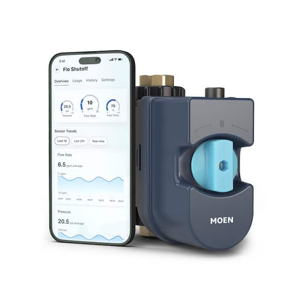 MOEN Flo 0.75 in. Smart Water Monitor and Automatic Water Shut Off Valve