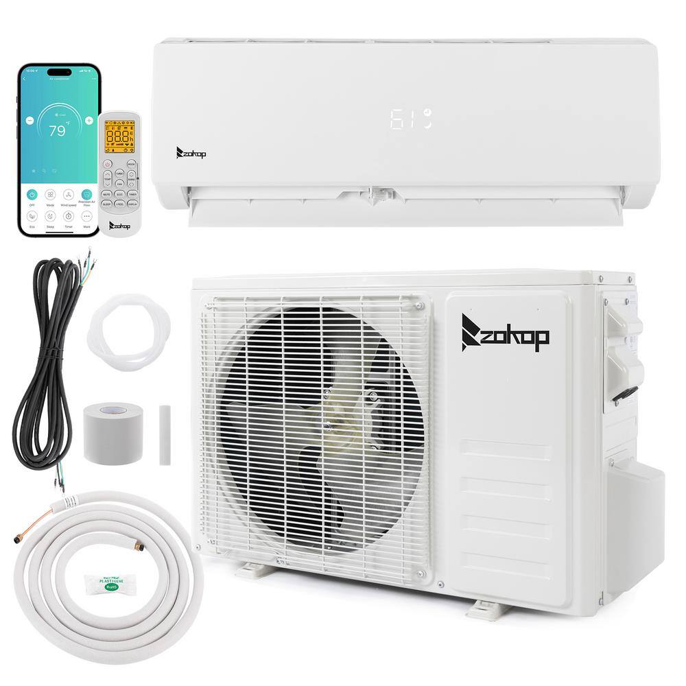 19 SEER 9000 BTU 0.75-Ton Wi-Fi Ductless Mini Split Air Conditioner and Heat Pump Variable Speed Inverter - 115V price history on PriceWatchPro