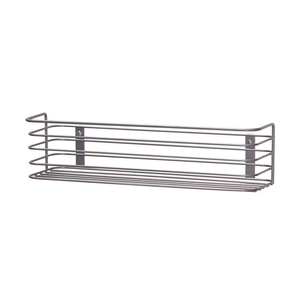 13.19 in. H x 3.43 in. W Door Mount Rack in Nickel