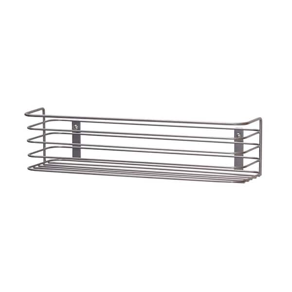 Unbranded 13.19 in. H x 3.43 in. W Door Mount Rack in Nickel