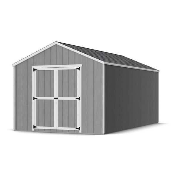 Value Gable 10 ft. W x 18 ft. D Outdoor Wood Storage Shed Precut Kit with Floor (180 sq. ft.)