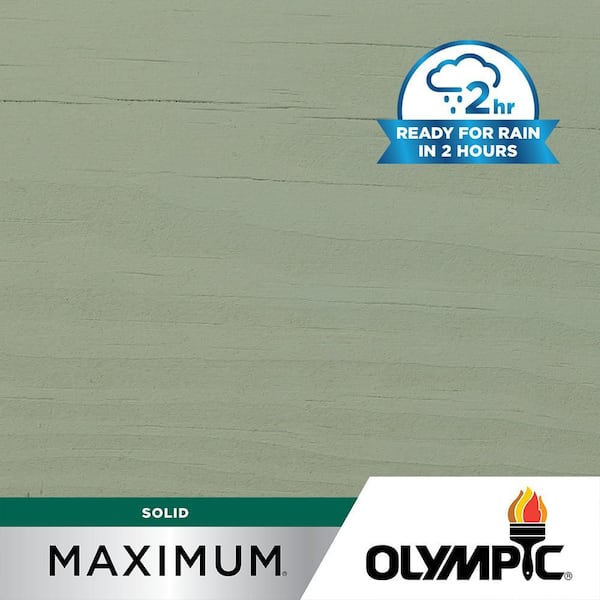 Olympic Maximum 1 gal. SC-1065 Powder Mill Solid Color Exterior Stain and Sealer in One