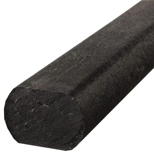 BestPLUS 3 in. x 4 in. x 8 ft. Black Recycled Plastic Lumber Landscape Timber Edging G-Grade (2 Per Box)